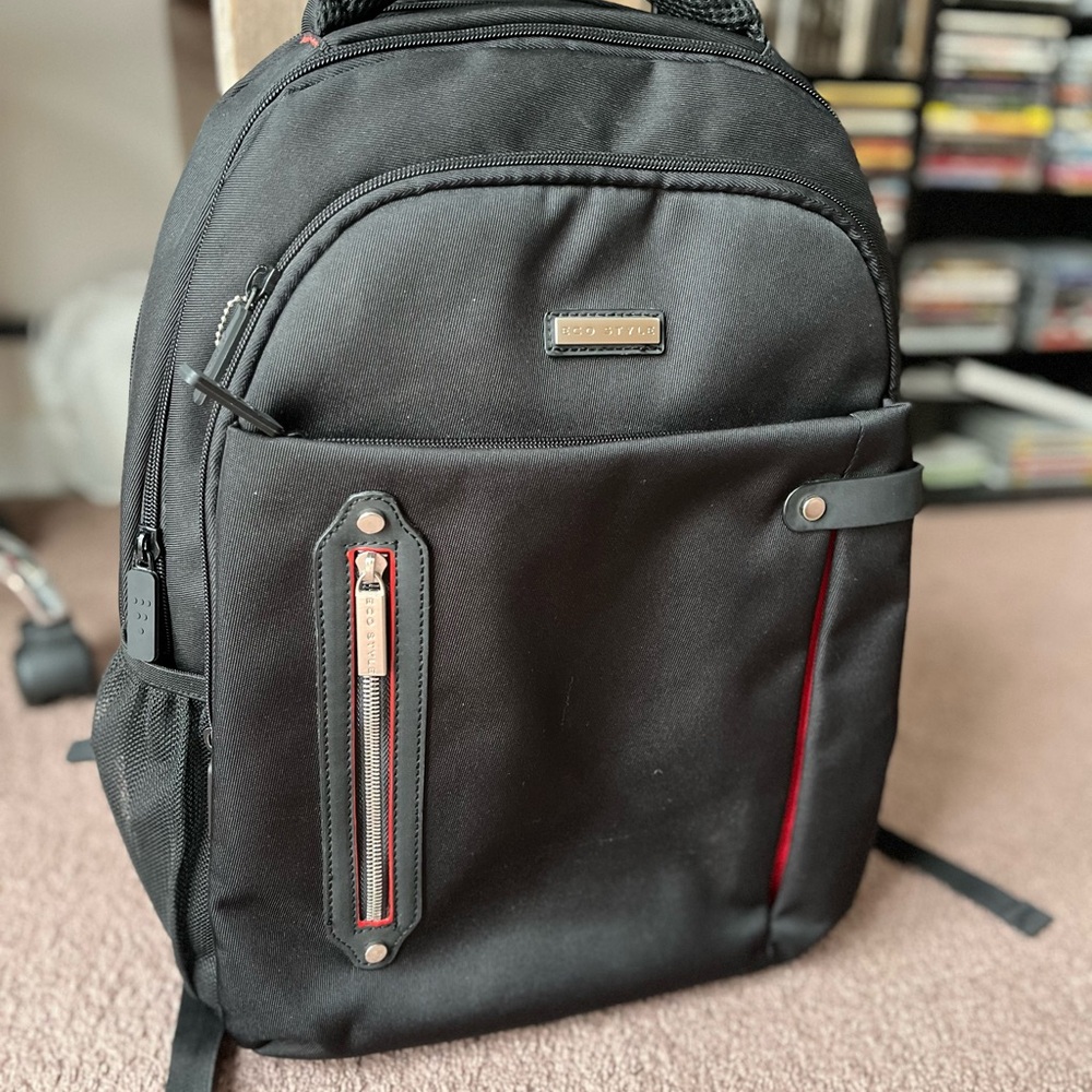SOLD: Sleek Black Eco Style Backpack
